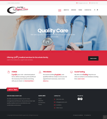 medical clinic website